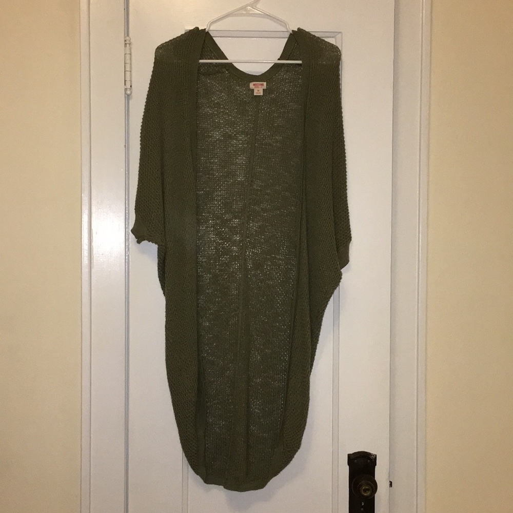 Mossimo Supply Co long half-sleeve knit cardigan
